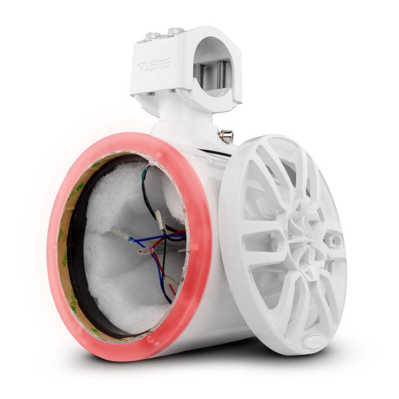 DS18 Marine And Psports Towers Speakers Not Included 6.5in RGB LED Lights White