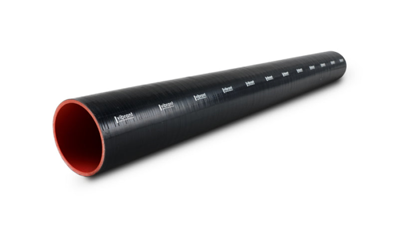 Vibrant 4 Ply Reinforced Silicone Straight Hose Coupling - 3in I.D. x 36in long (BLACK)