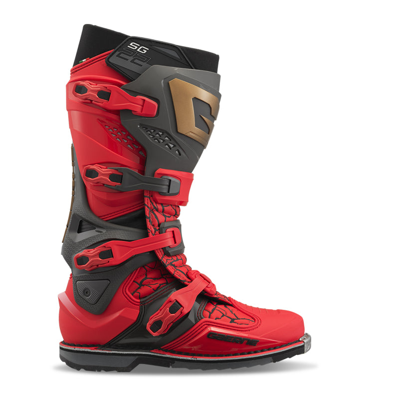 Gaerne SG22 Limited Edition MAGMA MJK LE Boot Deep Black/Fiery Red Size 13