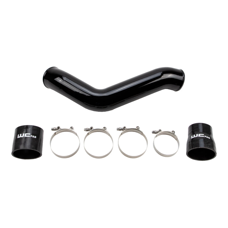 Wehrli 19-24 Cummins 6.7L Driver Side 3.5in Intercooler Pipe - Gloss Black