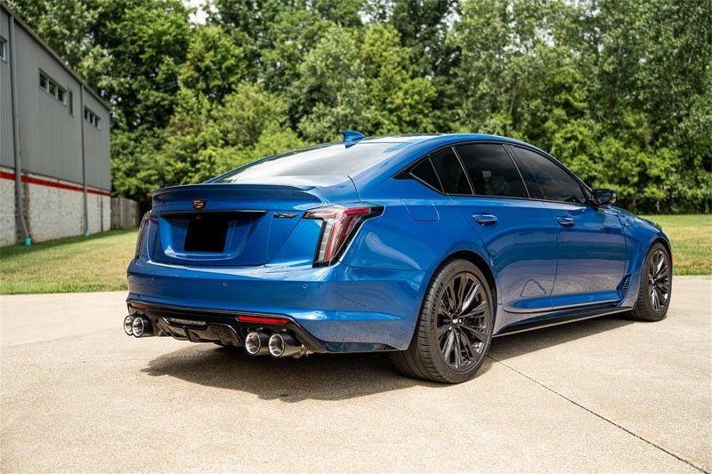 Corsa 22-25 Cadillac CT5-V Blackwing 3in Axle-Back - Act. Exh. - Dual Rear Exit - Twin 4.5inCF Tips