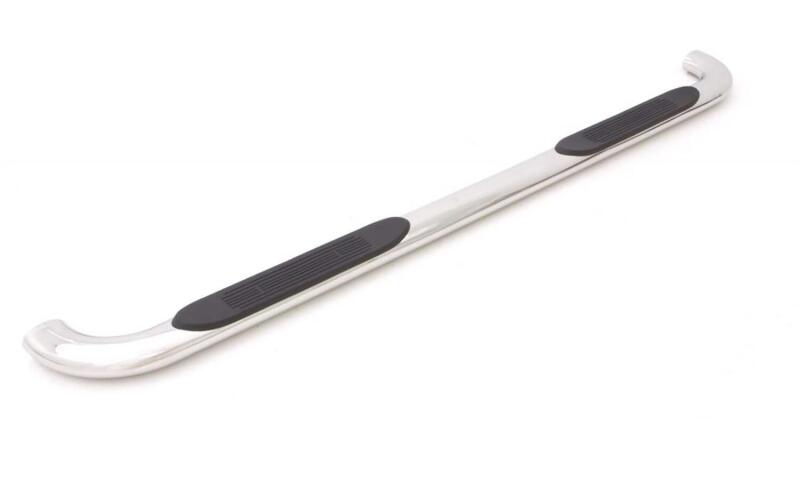 Lund 99-13 Chevy Silverado 1500 Ext. Cab (Body Mount) 4in. Oval Curved SS Nerf Bars - Polished
