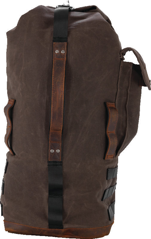 Burly Brand Voyager Sissy Bar Backpack - Dark Oak