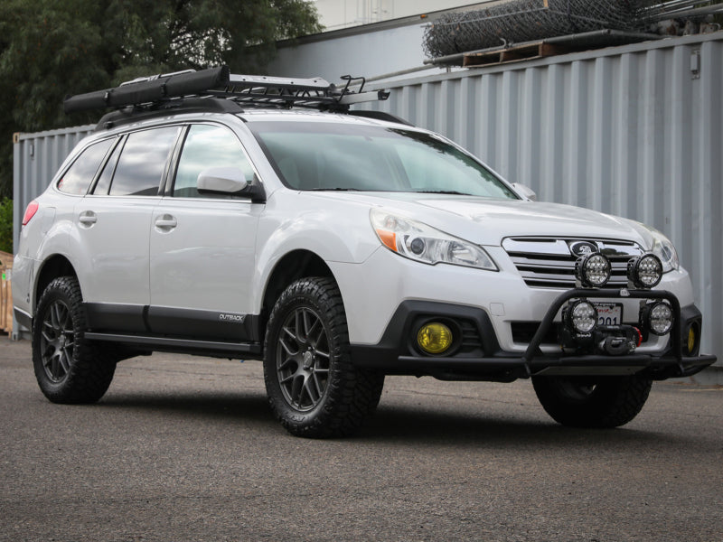 aFe POWER 10-14 Subaru Outback H4 2.5L / H6 3.6L Terra Guard Trail Steps - Black