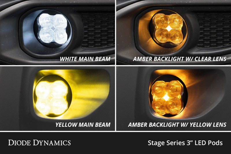 Diode Dynamics SS3 Max Type YS Kit ABL Yellow SAE Fog