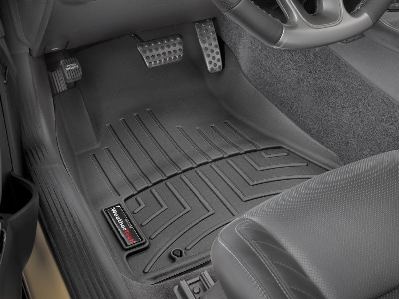 WeatherTech 2015+ Dodge Challenger Front FloorLiner - Black (Does not fit GT model)