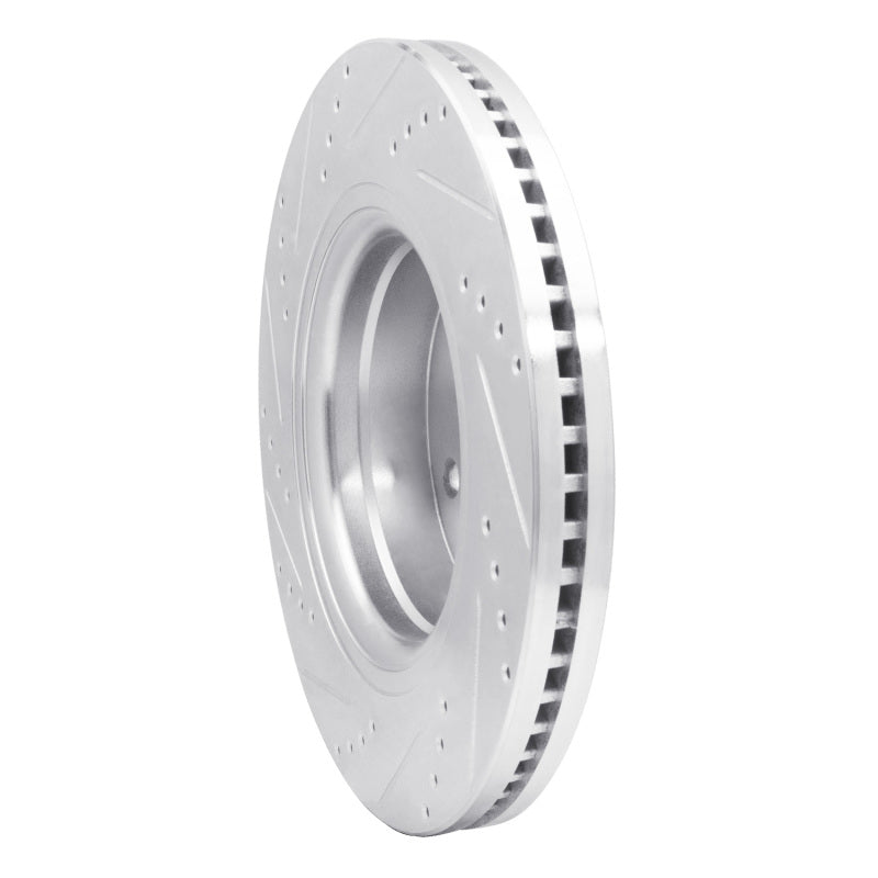 R1 04-06 Dodge Ram 1500 Pickup Front Right Drilled & Slotted Silver Brake Rotor