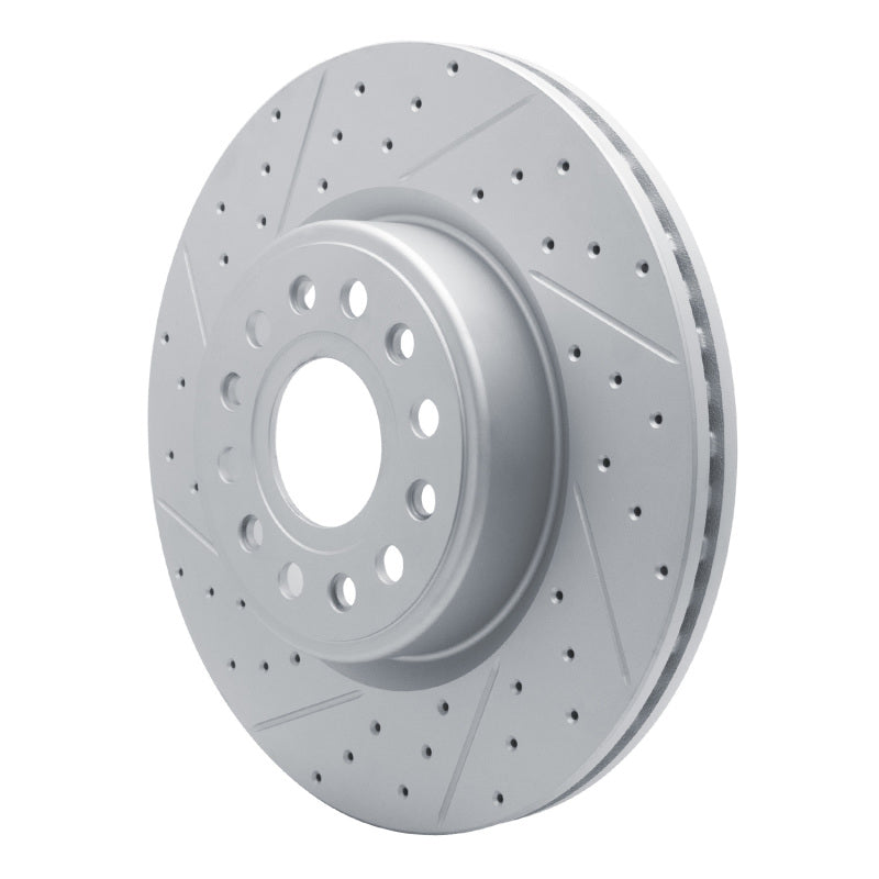 R1 19-25 Ram 1500 Front Left Drilled & Slotted Geo-Carbon Rotor
