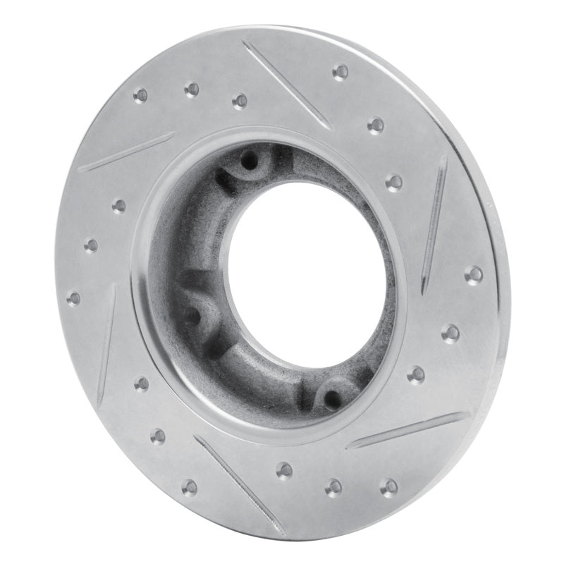 DFC 76-81 Honda Accord Hatchback Front Left Drilled & Slotted Silver Brake Rotor