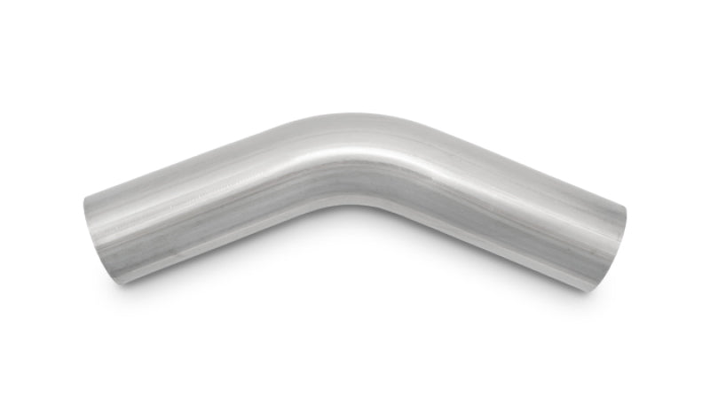 Vibrant 3.5in O.D. T304 SS 45 deg Mandrel Bend 6in x 6in leg lengths (5.5in Centerline Radius)