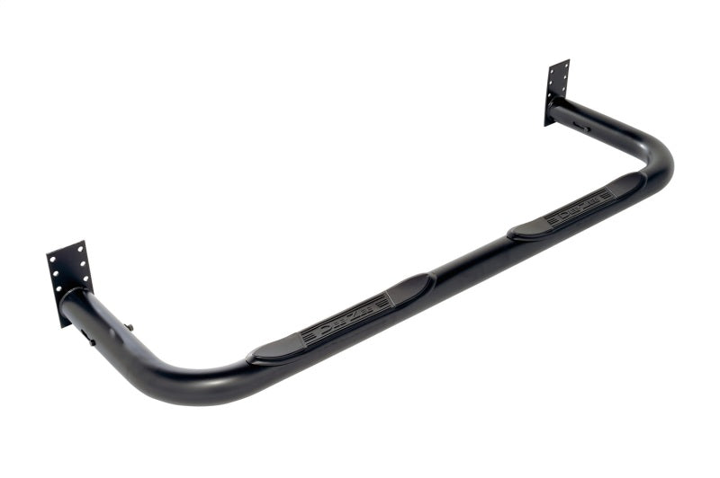 Dee Zee Universal Tubes - 3In Round Universal - Black Steel RegCab