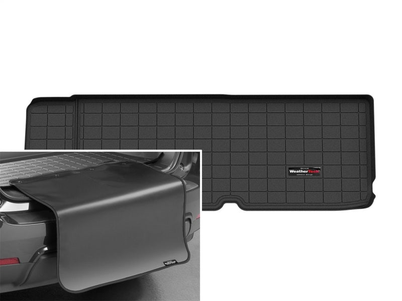 WeatherTech 2021+ Tesla Model X (6/7 Pas.) Behind 3rd Row Seat Cargo Liner w/Bumper Protec - Black