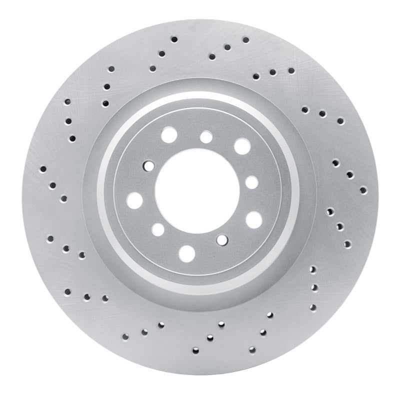 DFC 08-11 BMW 1 Series M Front Left Drilled Hi-Carbon Alloy Geomet Coated Rotor