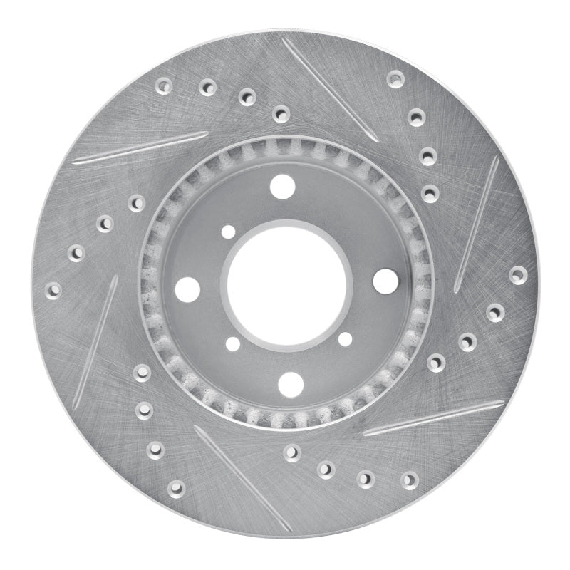 DFC 99-07 Suzuki Esteem Front Left Drilled & Slotted Silver Brake Rotor