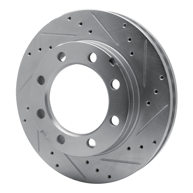 R1 77-93 Chevrolet V30 & V3500 Pickup Front Right Drilled & Slotted Silver Brake Rotor