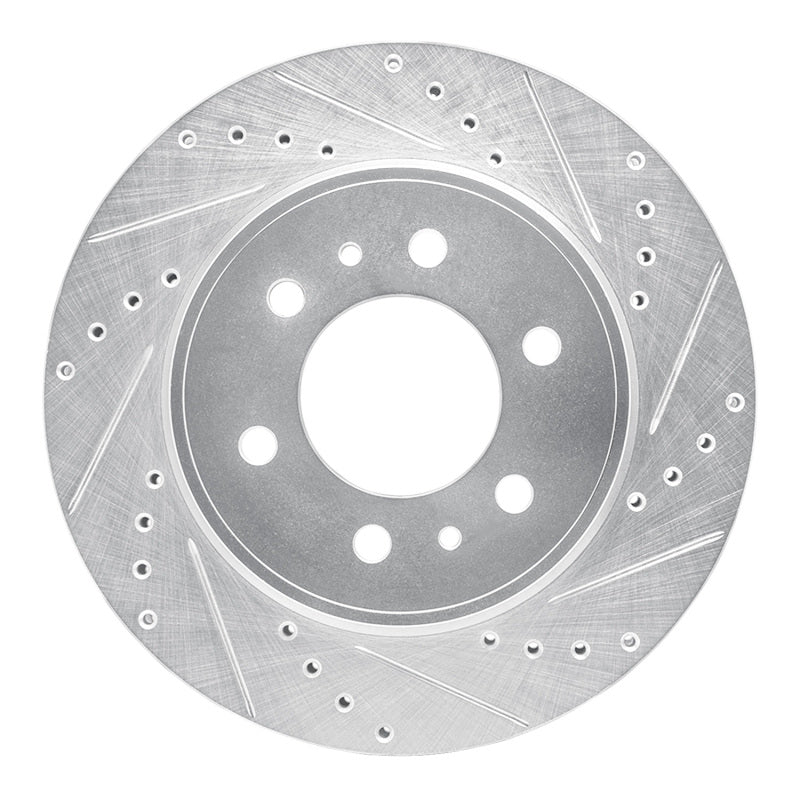 DFC 2009 Ford F-150 4WD Front Right Drilled & Slotted Silver Brake Rotor