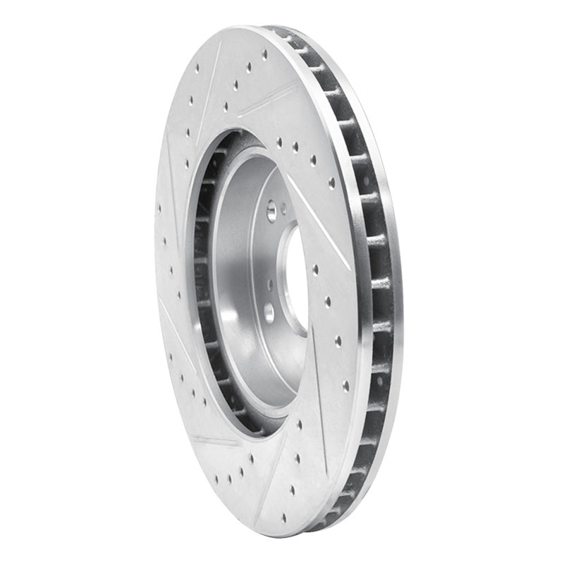 DFC 05-12 Acura RL Front Right Drilled & Slotted Silver Brake Rotor