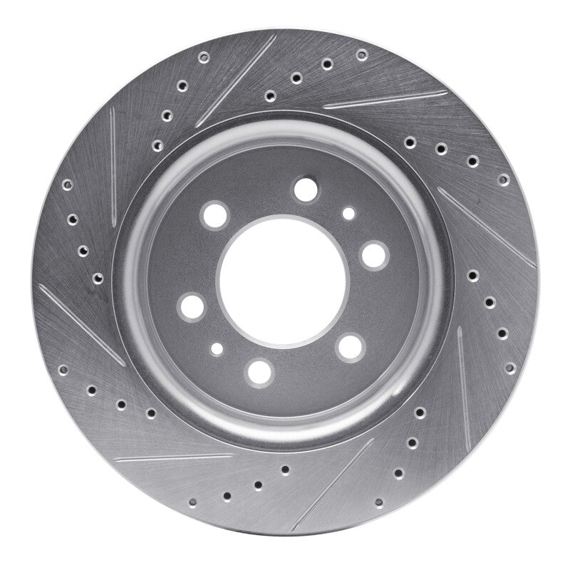 DFC 07-21 Ford F-150 RWD Front Right Drilled & Slotted Silver Brake Rotor