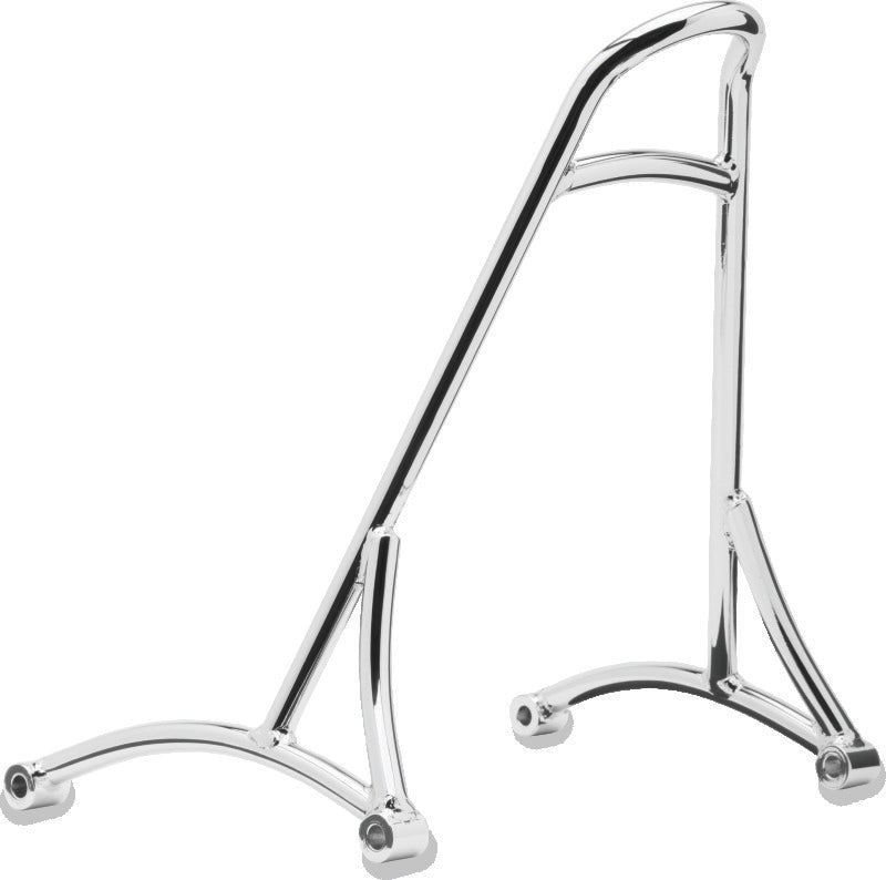 Burly Brand Short Sissy Bar 13in - Chrome