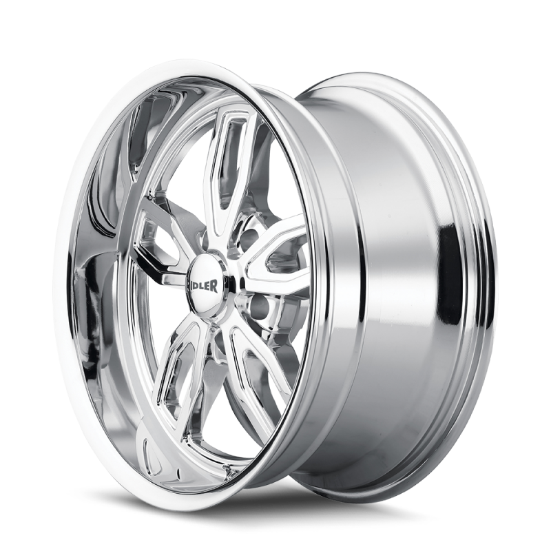 Ridler 608 18x8 / 5x114.3 BP / 0mm Offset / 72.62mm Hub Chrome Wheel
