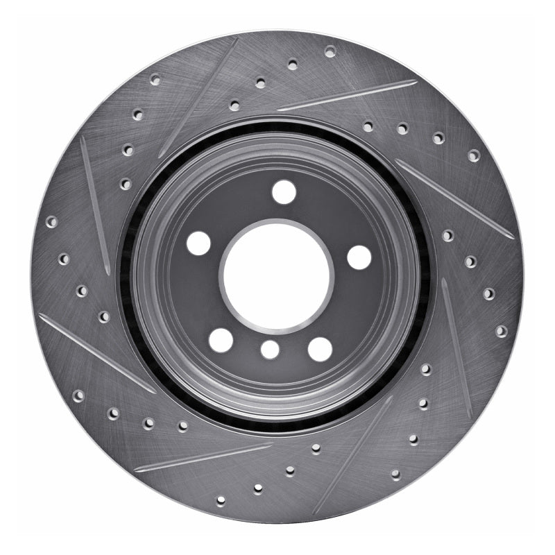DFC 12-20 BMW 440I Coupe Rear Right Drilled & Slotted Silver Brake Rotor