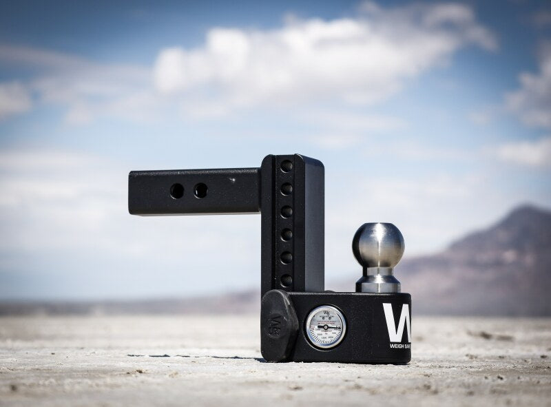 Weigh Safe 8in Drop Hitch w/Built-in Scale & 2in Shank (10K/15K GTWR) - Steel