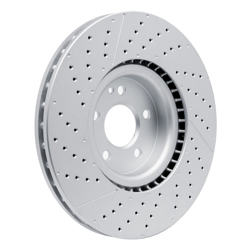 R1 14-19 Mercedes-Benz CLA45 AMG Front Drilled & Slotted Carbon Alloy GeoMET Rotor