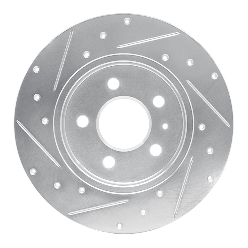 DFC 00-09 Audi A4 (USA/Canada) Rear Right Drilled & Slotted Silver Brake Rotor