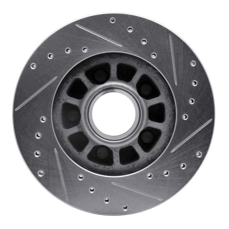 DFC 83-92 Ford Bronco II Front Left Drilled & Slotted Silver Brake Rotor