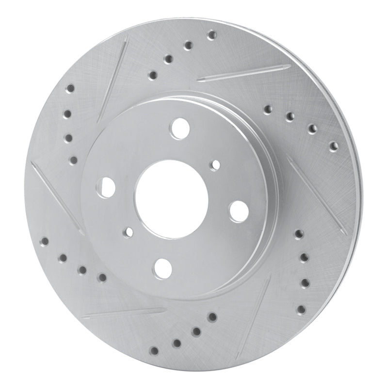 DFC 00-05 Toyota MR2 Spyder Front Left Drilled & Slotted Silver Brake Rotor