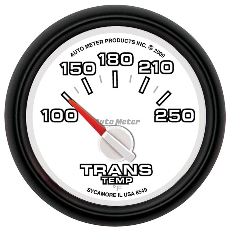 Autometer Factory Match 52mm Short Sweep Electronic 100-250 Deg F Transmission Temperature Gauge