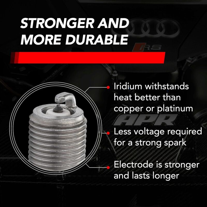 APR EA888.3/4/EA855.2/EA824 Iridium Pro Spark Plug - Heat Range 9 - 14mm x 26.5mm x 16mm - SINGLE