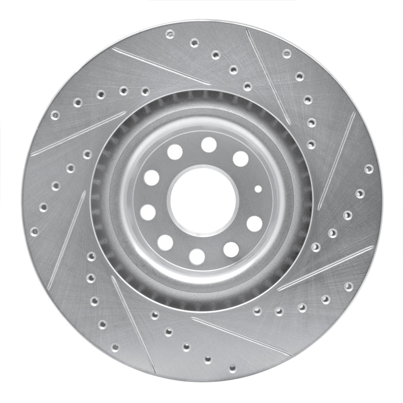 DFC 06-13 Audi S3 (Mexico) Front Left Drilled & Slotted Silver Brake Rotor