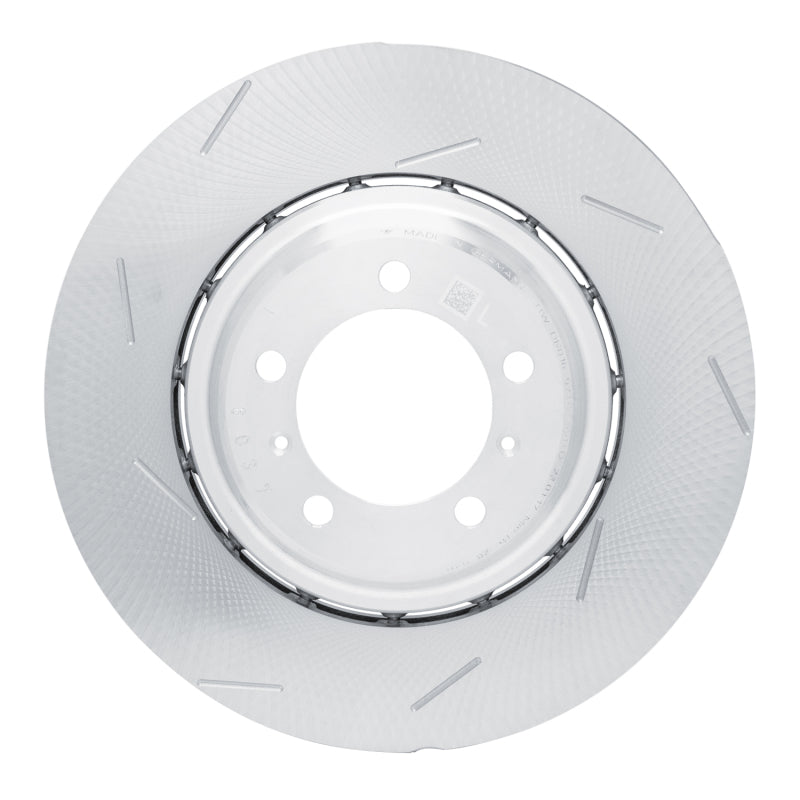 R1 17-21 Porsche Panamera Left Rear Slotted Carbon Alloy GeoMET Rotor