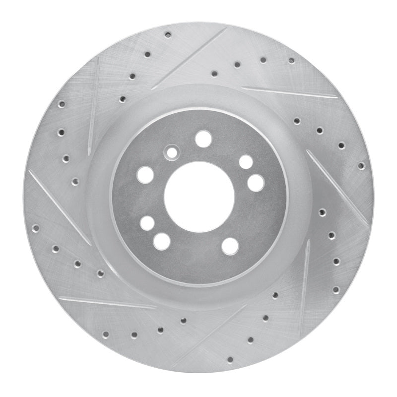 DFC 06-12 Mercedes-Benz R350 Front Left Drilled & Slotted Silver Brake Rotor