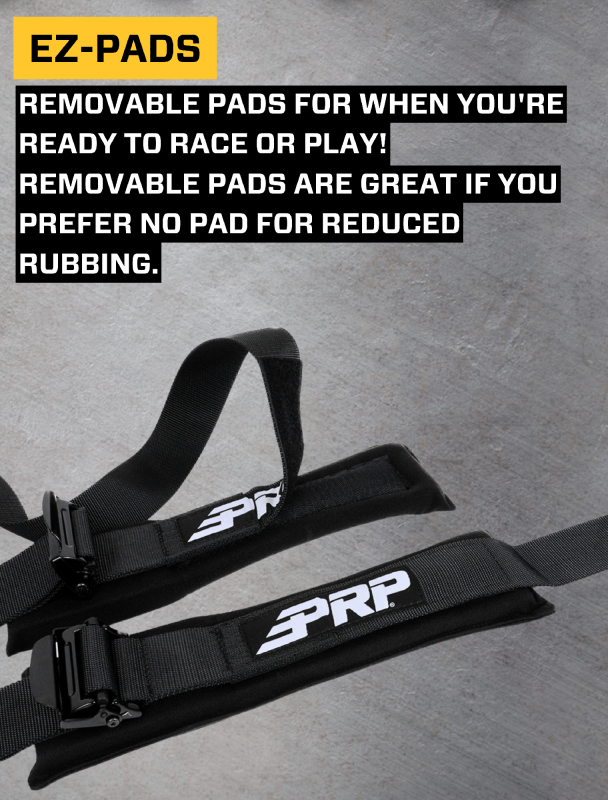 PRP 5.2 Harness with Shoulder Straps Sewn to Lap- Black