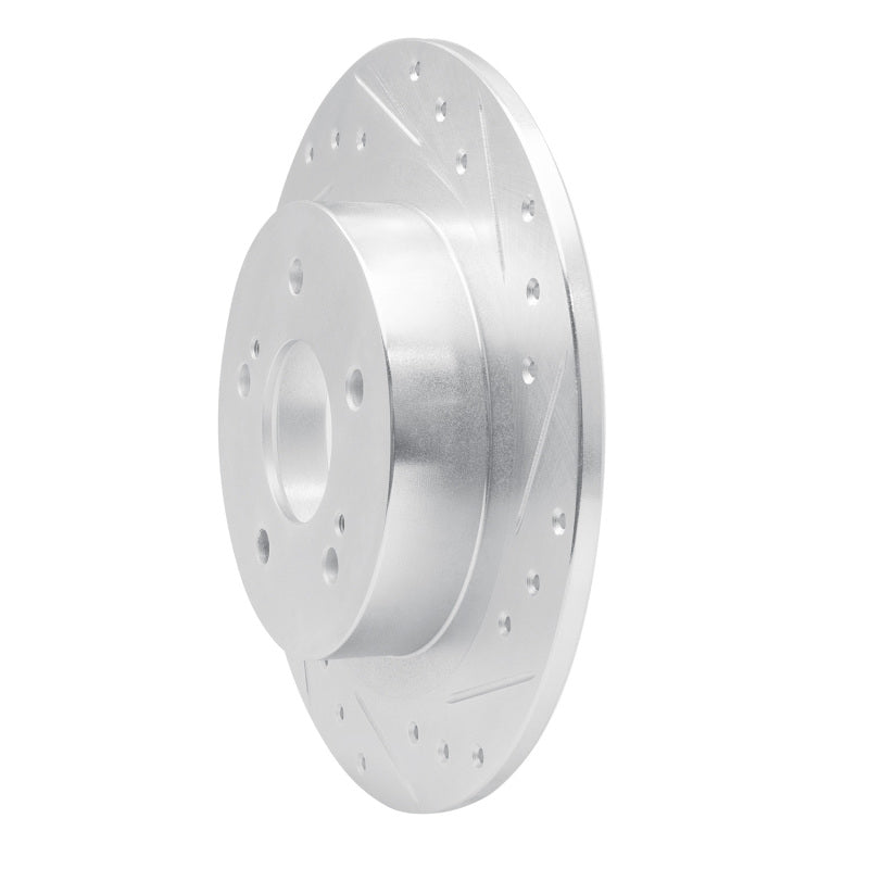 DFC 84-88 Nissan 200SX Rear Right Drilled & Slotted Silver Brake Rotor