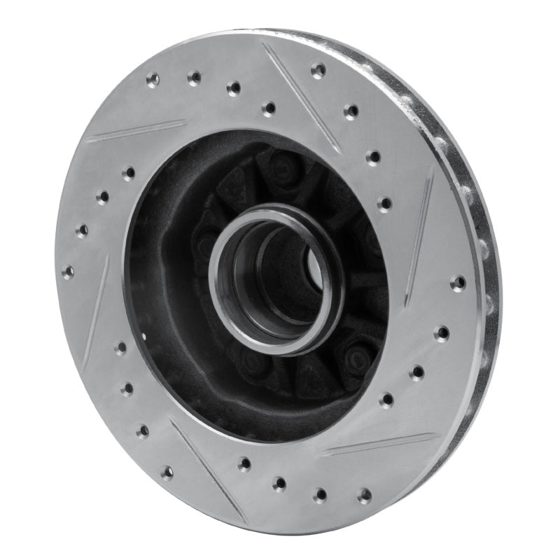R1 95-97 Ford Ranger (USA/Canada) Front Left Drilled & Slotted Silver Brake Rotor