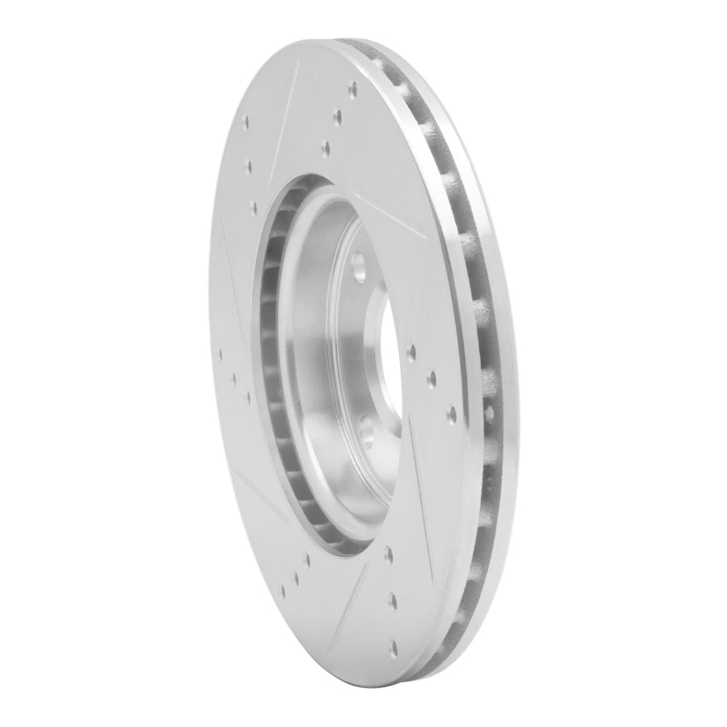 R1 09-19 Dodge Vision (Mexico) Front Right Drilled & Slotted Silver Brake Rotor