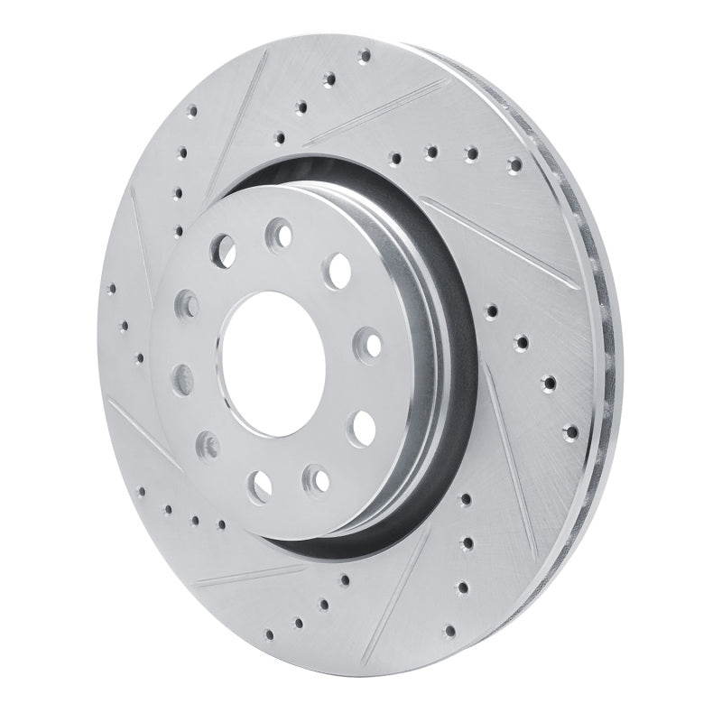 DFC 18-25 Jeep Gladiator Front Left Drilled & Slotted Silver Brake Rotor