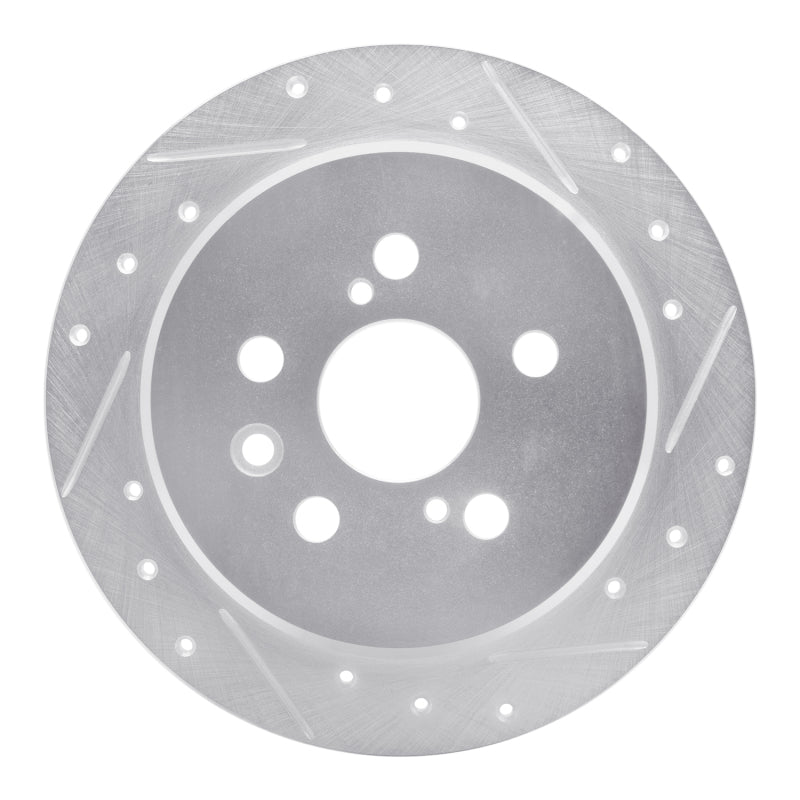 DFC 94-95 Toyota Celica Rear Right Drilled & Slotted Silver Brake Rotor