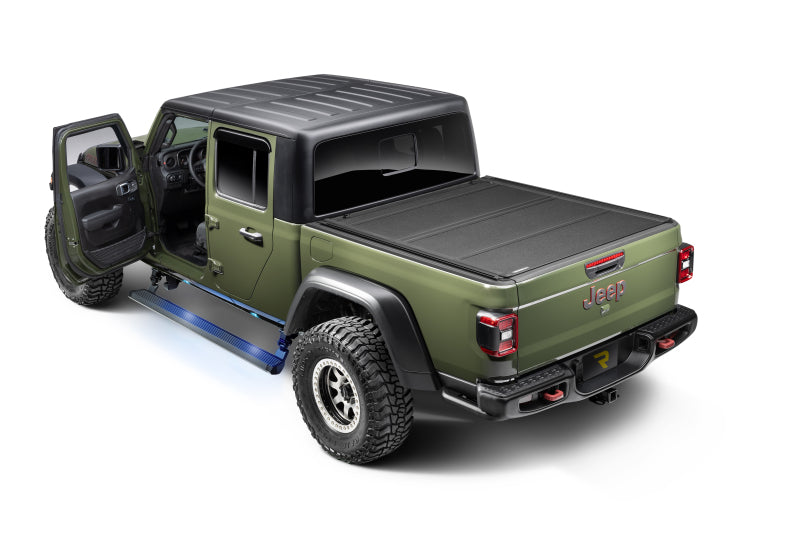 RealTruck 20-24 Jeep Gladiator CC 4dr VoltStep Electric Running Board Kit (Cut/Drill Req.) - Tex Blk
