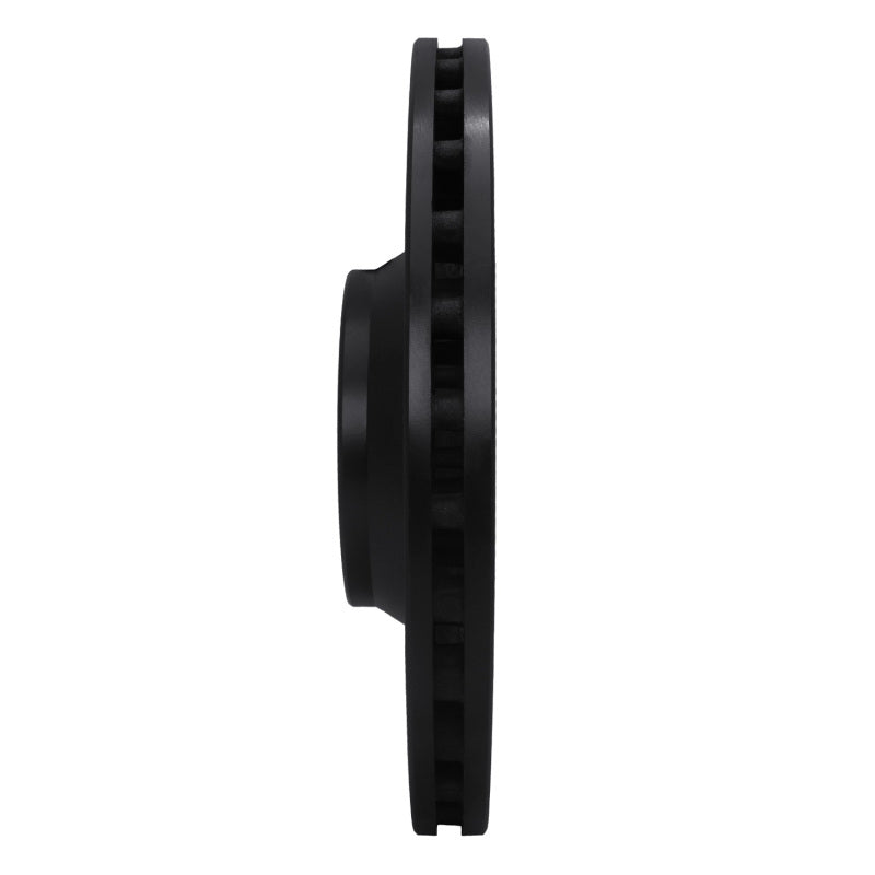 R1 05-11 Audi A6 Quattro Front Right Drilled & Slotted Black Brake Rotor