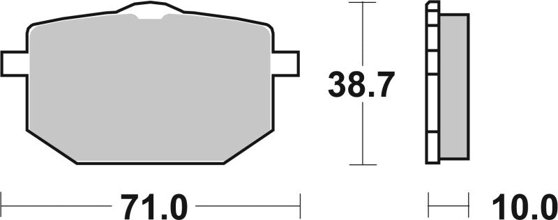 Brembo OE 90-93 Moto-Guzzi NTX 750cc Sinter Brake Pad - Front