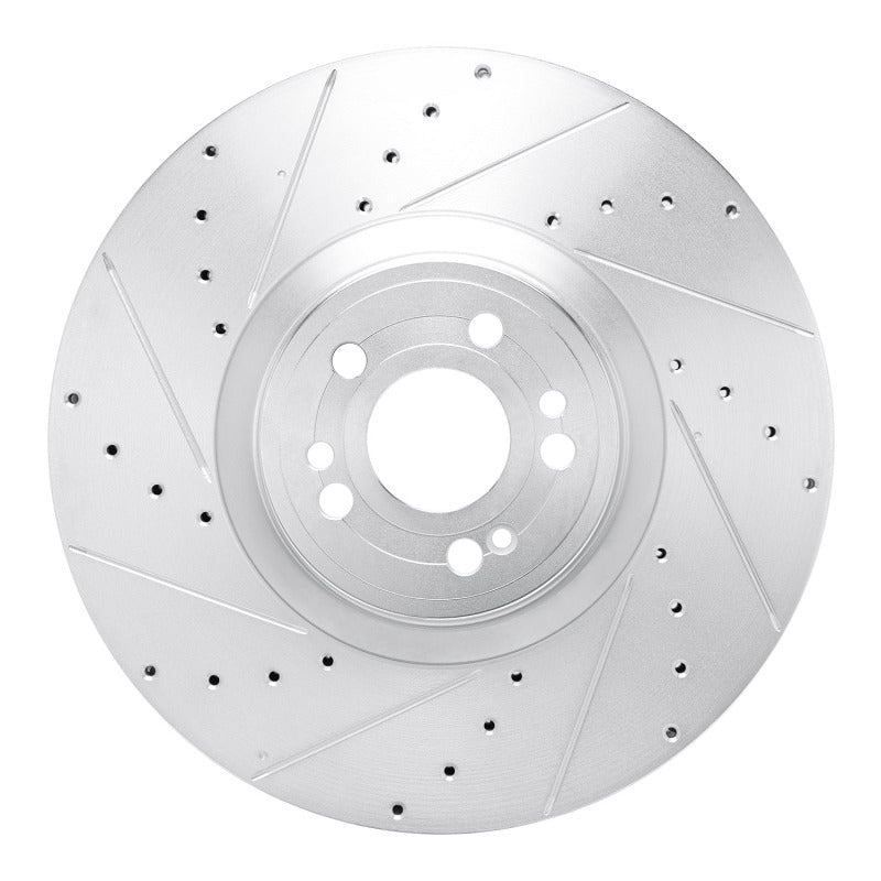 DFC 20-26 Mercedes-Benz Maybach GLS600 Front Left Drilled & Slotted Silver Brake Rotor