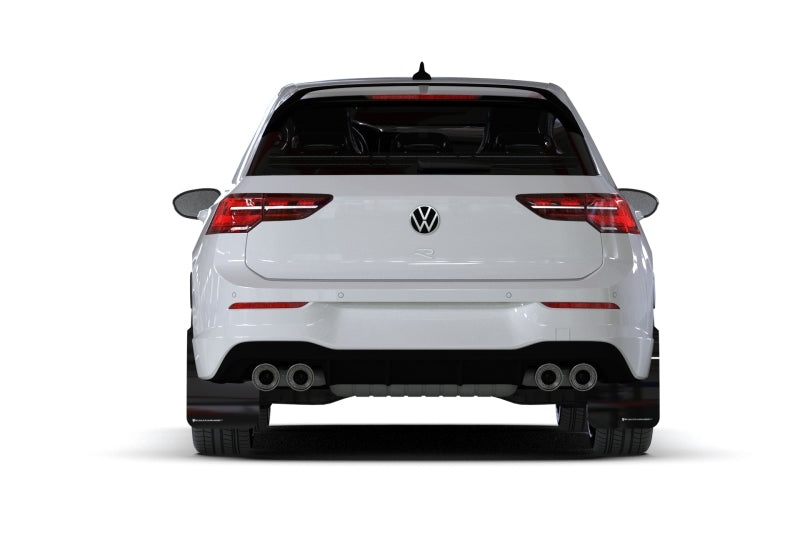 Rally Armor 22-26 VW MK8 Golf GTI/R Black UR Mud Flap w/Blue Logo