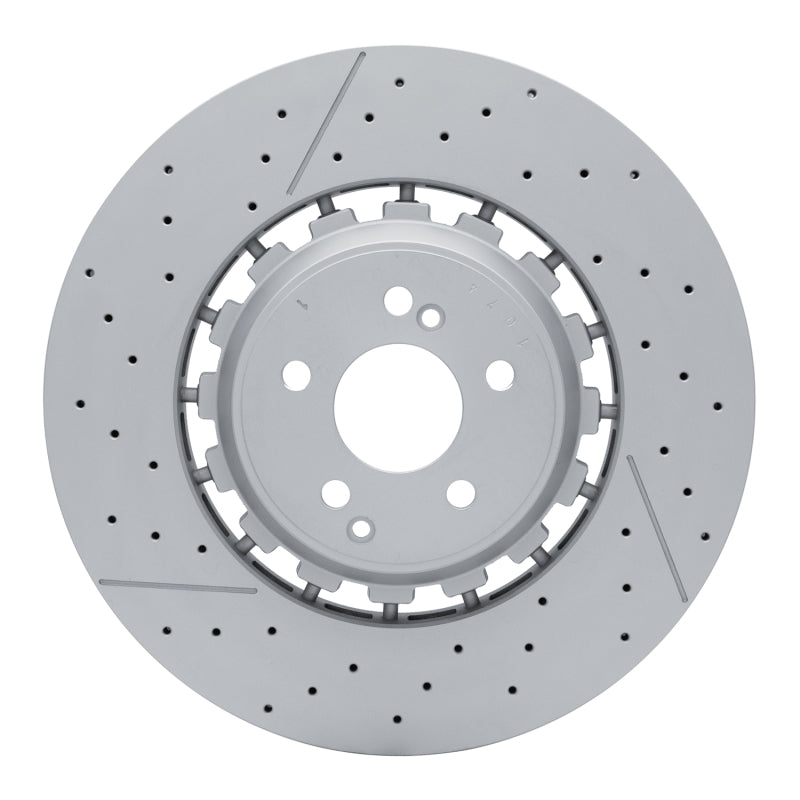 R1 13-25 Mercedes-Benz AMG GT 63 S Front Drilled & Slotted Carbon Alloy GeoMET Rotor