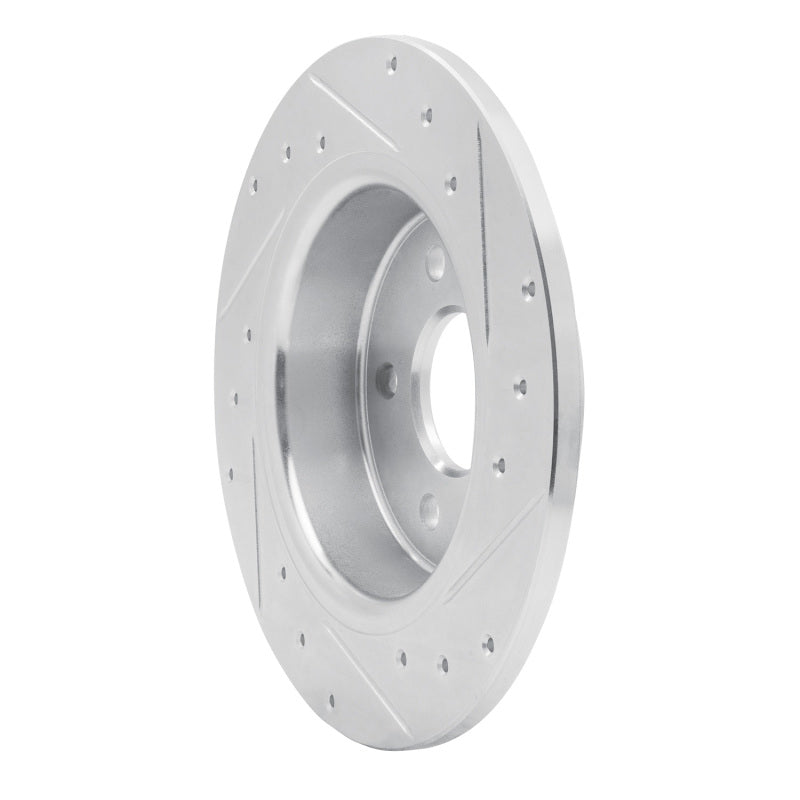 R1 02-08 Seat ALHAMBRA Rear Left Drilled & Slotted Silver Brake Rotor