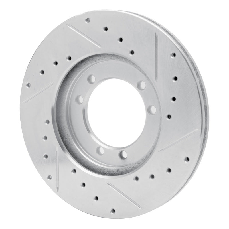 R1 92-04 Hummer H1 Front Left Rear Left Drilled & Slotted Silver Brake Rotor