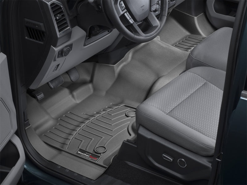 WeatherTech 15+ Ford F-150 SuperCab (Vinyl Floors) Front FloorLiner - Black